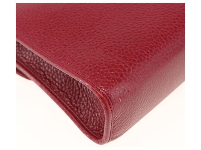 Borsa a Spalla Christian Dior in Pelle Rossa e Oro Auth ka3309 Rosso D'oro - vista 13
