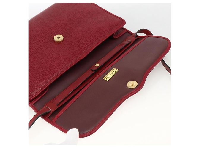Borsa a Spalla Christian Dior in Pelle Rossa e Oro Auth ka3309 Rosso D'oro - vista 14