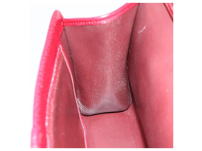 Borsa a Spalla Christian Dior in Pelle Rossa e Oro Auth ka3309 Rosso D'oro - vista 18