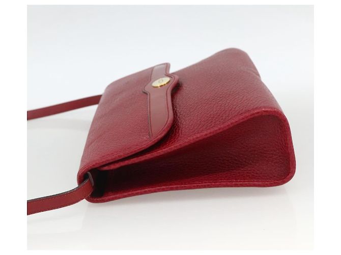 Borsa a Spalla Christian Dior in Pelle Rossa e Oro Auth ka3309 Rosso D'oro - vista 4