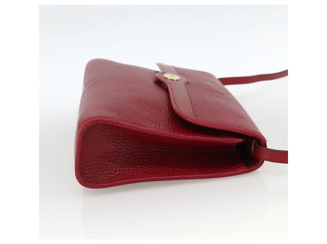 Borsa a Spalla Christian Dior in Pelle Rossa e Oro Auth ka3309 Rosso D'oro - vista 5