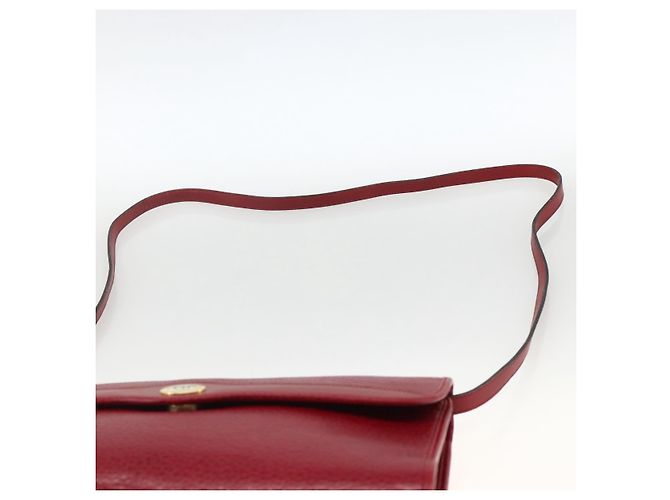 Borsa a Spalla Christian Dior in Pelle Rossa e Oro Auth ka3309 Rosso D'oro - vista 8