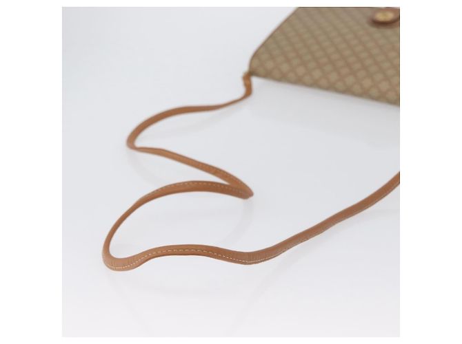 Céline Borsa a Spalla in Tela Macadam CELINE PVC Beige Oro Auth LNZ768 D'oro - vista 7