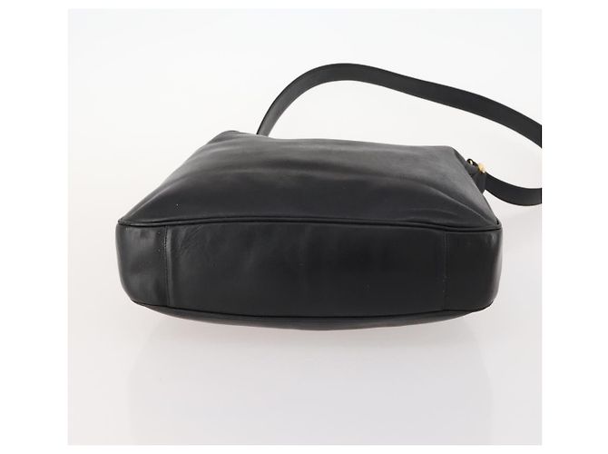 Borsa a spalla in pelle Gucci Bamboo 2way nera e oro Auth kk638 Nero D'oro - vista 11