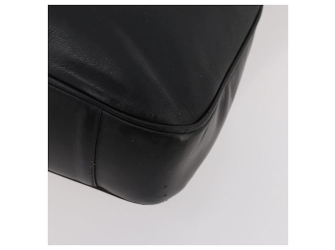 Borsa a spalla in pelle Gucci Bamboo 2way nera e oro Auth kk638 Nero D'oro - vista 12
