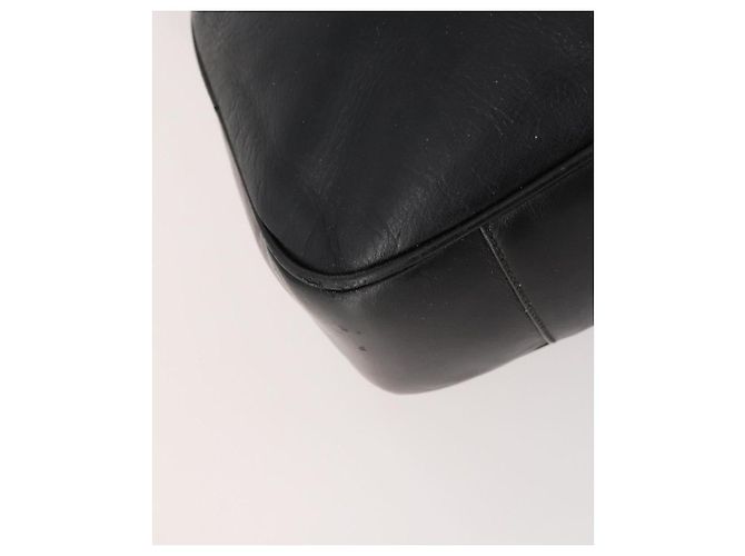 Borsa a spalla in pelle Gucci Bamboo 2way nera e oro Auth kk638 Nero D'oro - vista 15