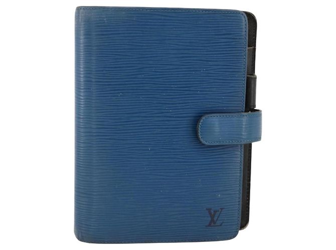 COUVERTURE D'AGENDA MM LOUIS VUITTON Epi Bleu Myrtille R2004G Auth BAZ604 Violet foncé - vue 13