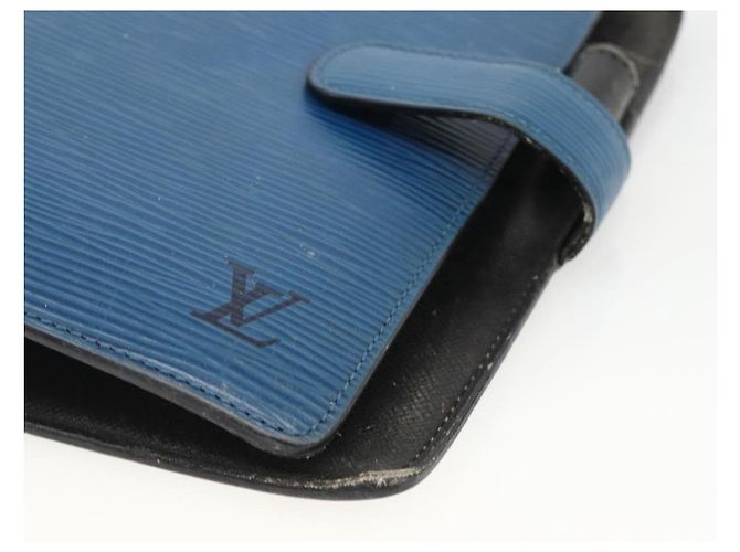 COUVERTURE D'AGENDA MM LOUIS VUITTON Epi Bleu Myrtille R2004G Auth BAZ604 Violet foncé - vue 14