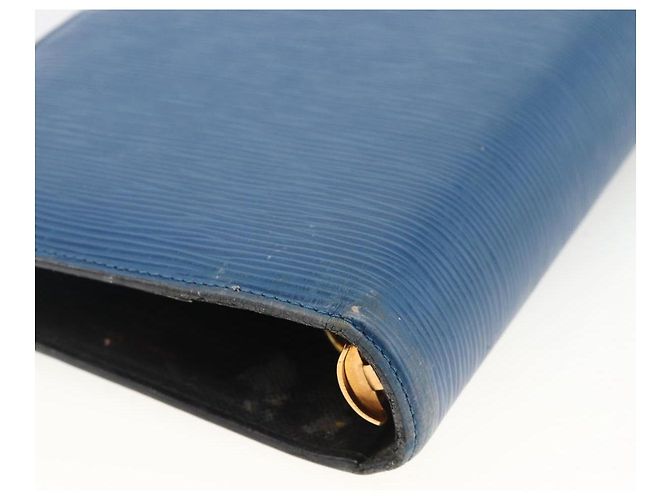 COUVERTURE D'AGENDA MM LOUIS VUITTON Epi Bleu Myrtille R2004G Auth BAZ604 Violet foncé - vue 15