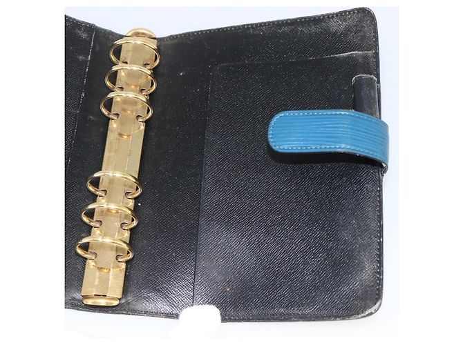 COUVERTURE D'AGENDA MM LOUIS VUITTON Epi Bleu Myrtille R2004G Auth BAZ604 Violet foncé - vue 18