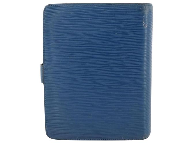 COUVERTURE D'AGENDA MM LOUIS VUITTON Epi Bleu Myrtille R2004G Auth BAZ604 Violet foncé - vue 2