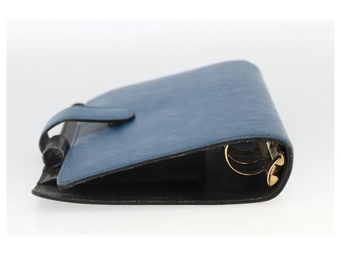 COUVERTURE D'AGENDA MM LOUIS VUITTON Epi Bleu Myrtille R2004G Auth BAZ604 Violet foncé - vue 5