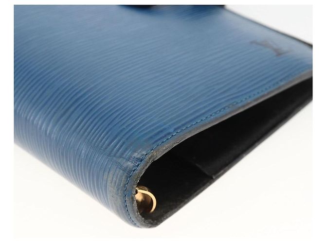 COUVERTURE D'AGENDA MM LOUIS VUITTON Epi Bleu Myrtille R2004G Auth BAZ604 Violet foncé - vue 7