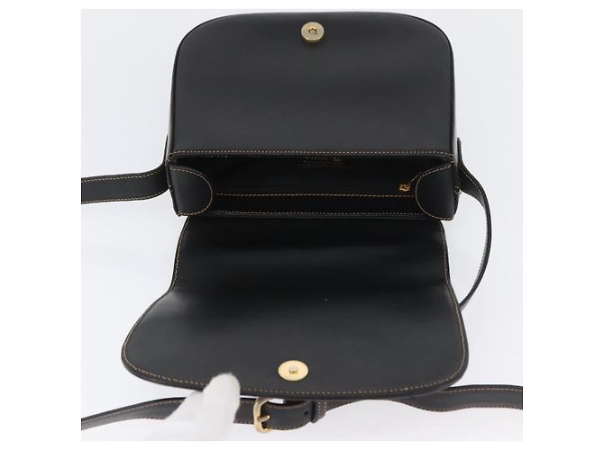 Borsa a Spalla Burberrys Nova Check in Pelle PVC Nera e Oro Auth AMZ334 Nero D'oro - vista 10
