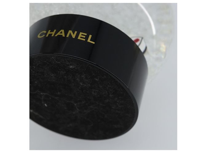 CHANEL Snow Globe Glass White CC Auth BA11731 - view 7