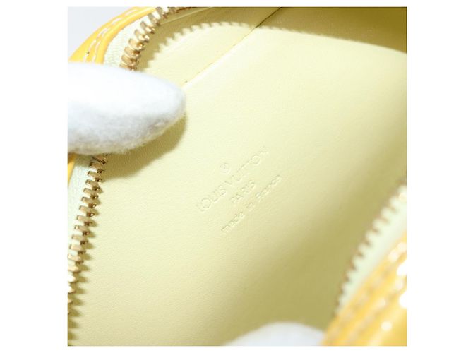 LOUIS VUITTON Borsa Wooster Monogram Vernis Giallo Lime M91075 LV Auth ep13931 D'oro - vista 10
