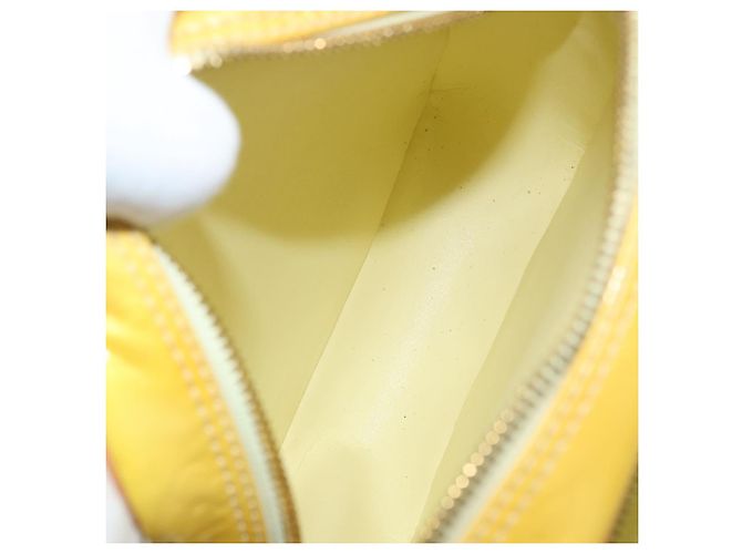 LOUIS VUITTON Borsa Wooster Monogram Vernis Giallo Lime M91075 LV Auth ep13931 D'oro - vista 11