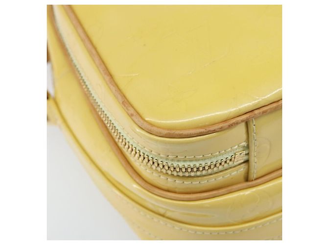 LOUIS VUITTON Borsa Wooster Monogram Vernis Giallo Lime M91075 LV Auth ep13931 D'oro - vista 14