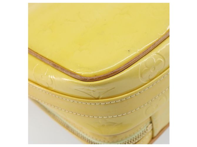 LOUIS VUITTON Borsa Wooster Monogram Vernis Giallo Lime M91075 LV Auth ep13931 D'oro - vista 16