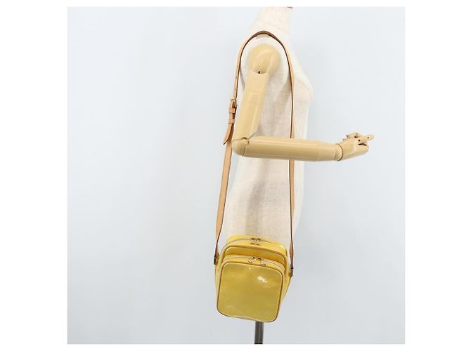 LOUIS VUITTON Borsa Wooster Monogram Vernis Giallo Lime M91075 LV Auth ep13931 D'oro - vista 21