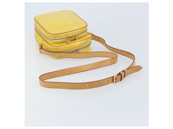 LOUIS VUITTON Borsa Wooster Monogram Vernis Giallo Lime M91075 LV Auth ep13931 D'oro - vista 7