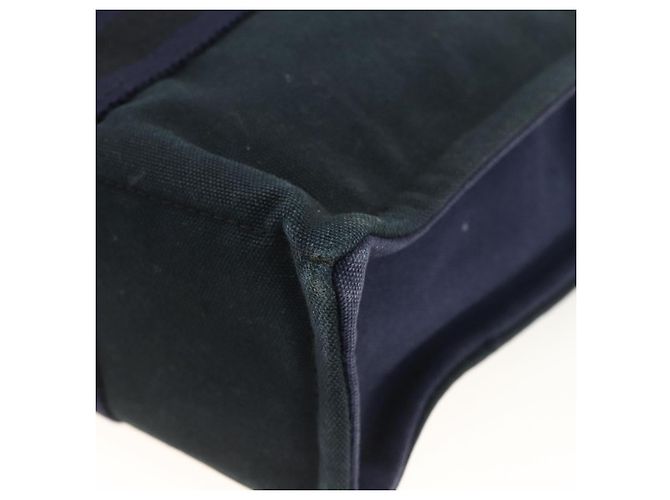 Hermès HERMES Borsa Fourre Tout PM in Tela Blu Navy Argento Auth BAZ597 - vista 12