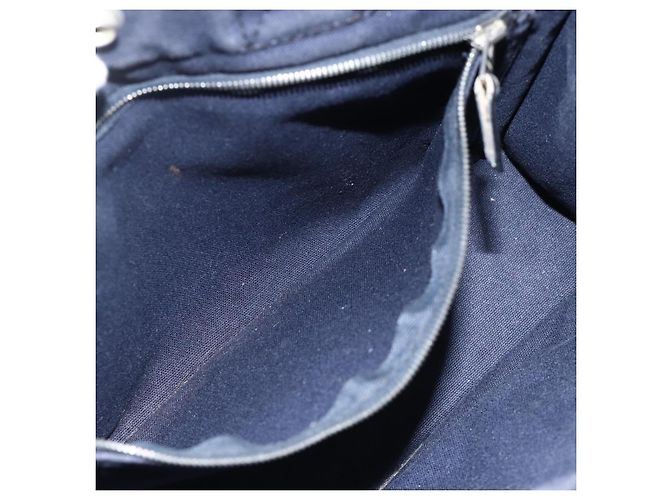 Hermès HERMES Borsa Fourre Tout PM in Tela Blu Navy Argento Auth BAZ597 - vista 18