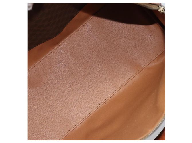 Céline Borsa a mano in tela Macadam CELINE in pelle PVC marrone oro Auth YKZ166A D'oro - vista 11