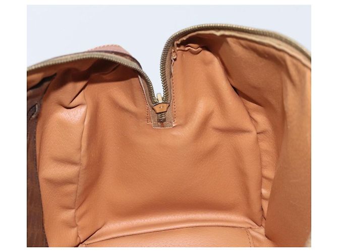 Céline Borsa a mano in tela Macadam CELINE in pelle PVC marrone oro Auth YKZ166A D'oro - vista 20