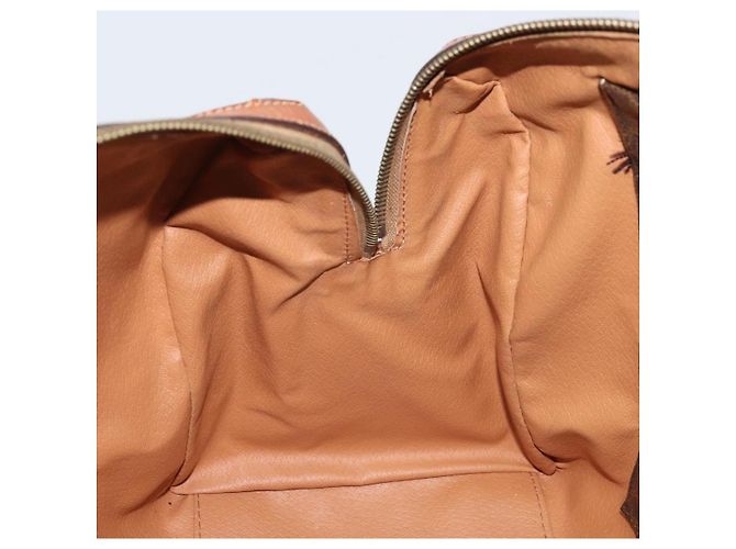 Céline Borsa a mano in tela Macadam CELINE in pelle PVC marrone oro Auth YKZ166A D'oro - vista 21