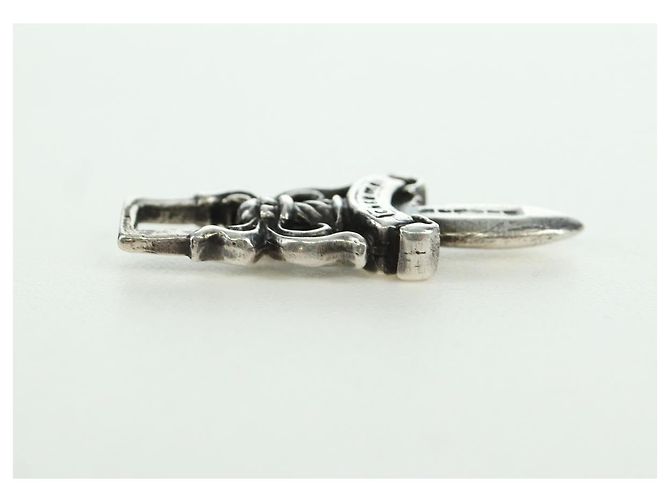 Pendente Daga Chrome Hearts Top Ag925 Argento Auth AMZ117SM - vista 10