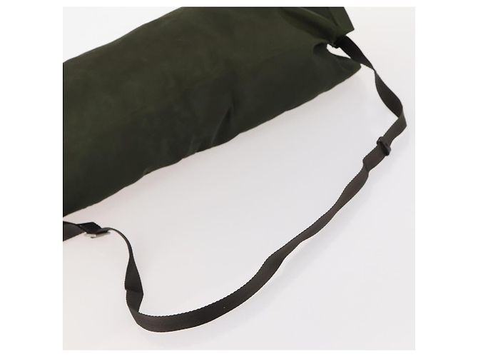 PRADA Schultertasche Nylon Khaki Silber Authentisch bs33915 - Ansicht 7