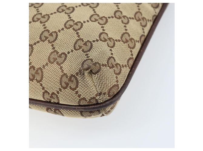 Borsa a Spalla GG Canvas Gucci Beige Argento 122793 Auth LNZ763 - vista 12
