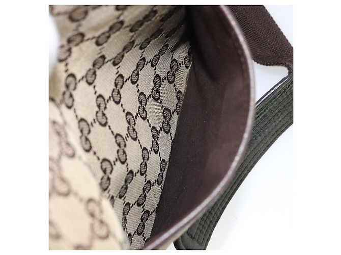 Borsa a Spalla GG Canvas Gucci Beige Argento 122793 Auth LNZ763 - vista 22