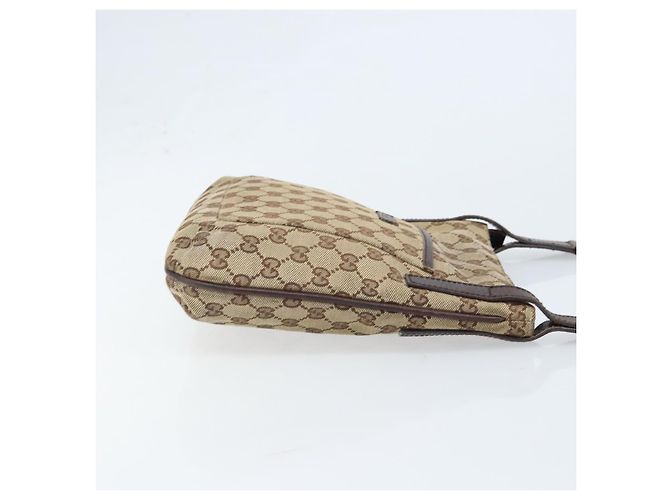 Borsa a Spalla GG Canvas Gucci Beige Argento 122793 Auth LNZ763 - vista 4