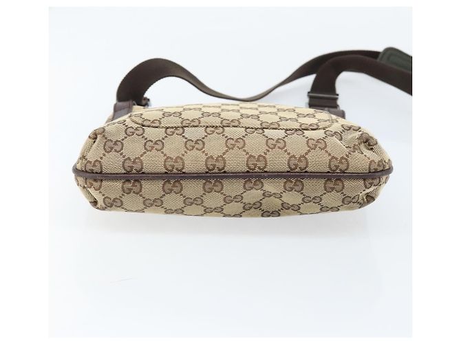 Borsa a Spalla GG Canvas Gucci Beige Argento 122793 Auth LNZ763 - vista 9