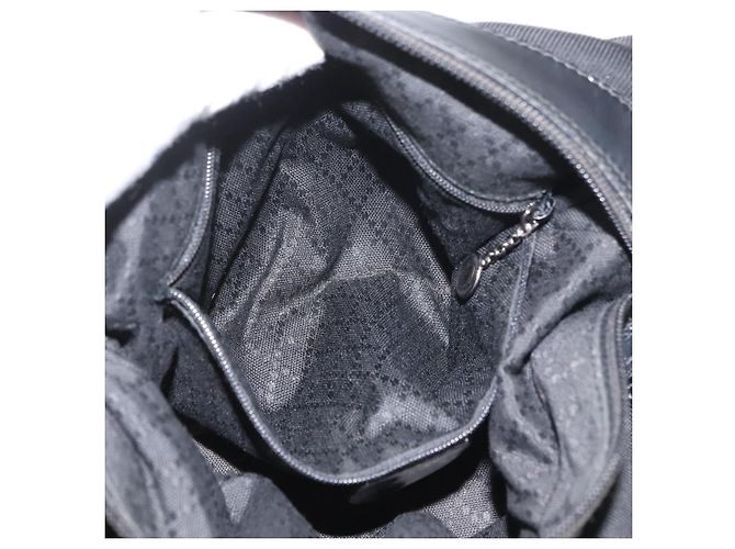Borsa a Spalla Gucci Bamboo Nylon Nero Argento 000 0531 Auth ka3282 - vista 20