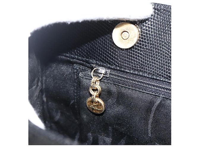 Borsa Tote Vala in pelle nera e oro Salvatore Ferragamo Auth gh1943 Nero D'oro - vista 19