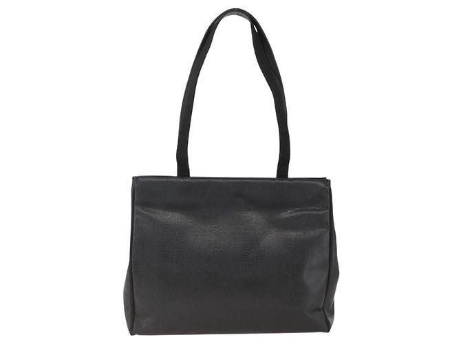 Borsa Tote Vala in pelle nera e oro Salvatore Ferragamo Auth gh1943 Nero D'oro - vista 3