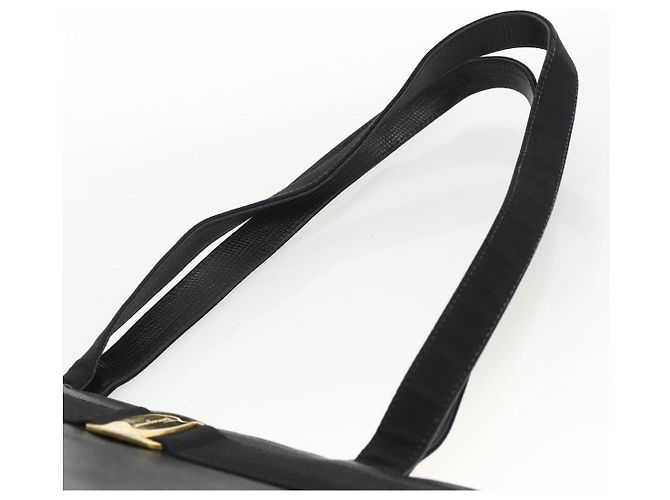 Borsa Tote Vala in pelle nera e oro Salvatore Ferragamo Auth gh1943 Nero D'oro - vista 8