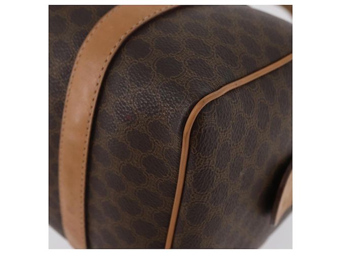 Céline Borsa a mano in tela Macadam CELINE in pelle PVC marrone oro Auth ka3443 D'oro - vista 15