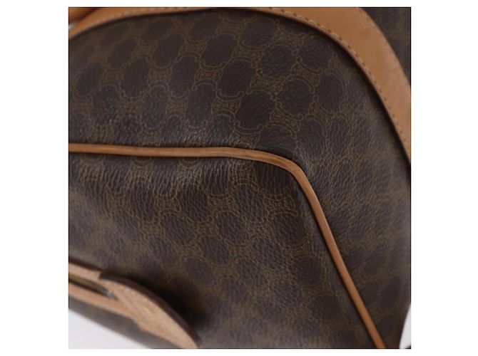 Céline Borsa a mano in tela Macadam CELINE in pelle PVC marrone oro Auth ka3443 D'oro - vista 16