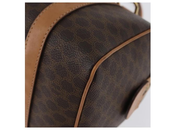 Céline Borsa a mano in tela Macadam CELINE in pelle PVC marrone oro Auth ka3443 D'oro - vista 17