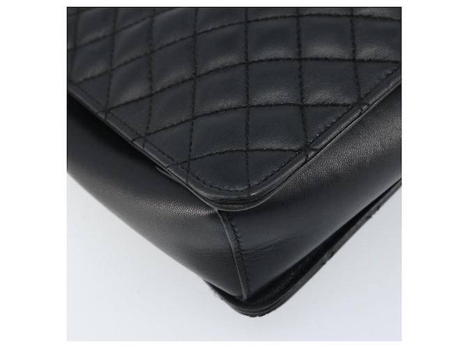 Borsa a mano Vala in pelle 2 in 1 nera e dorata di Salvatore Ferragamo Auth gh1879 - vista 16