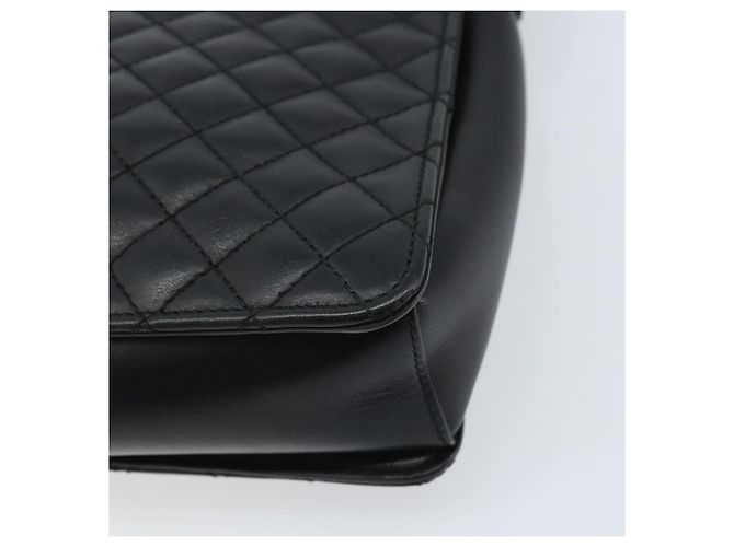 Borsa a mano Vala in pelle 2 in 1 nera e dorata di Salvatore Ferragamo Auth gh1879 - vista 17