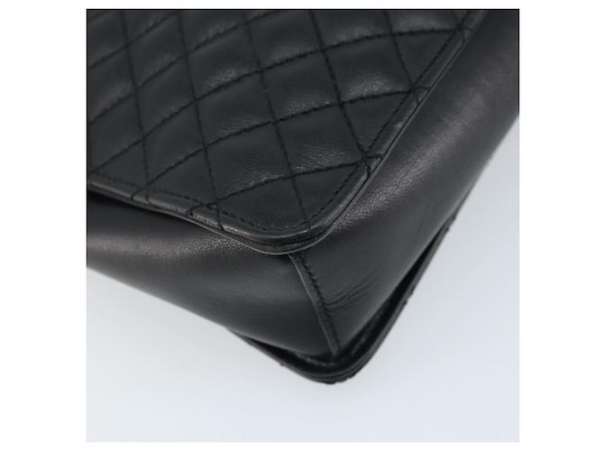 Borsa a mano Vala in pelle 2 in 1 nera e dorata di Salvatore Ferragamo Auth gh1879 - vista 18