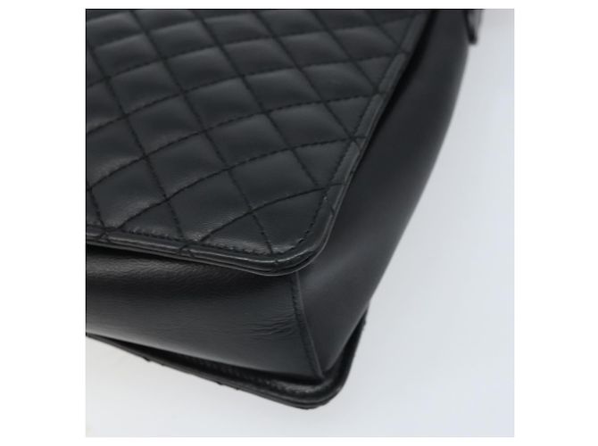 Borsa a mano Vala in pelle 2 in 1 nera e dorata di Salvatore Ferragamo Auth gh1879 - vista 9