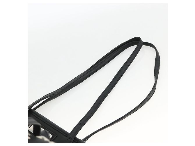 Borsa Tote Jimmy Choo in pelle nera argento Auth BA11590 Nero - vista 14