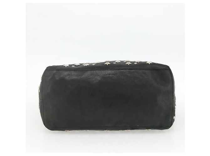 Borsa Tote Jimmy Choo in pelle nera argento Auth BA11590 Nero - vista 6