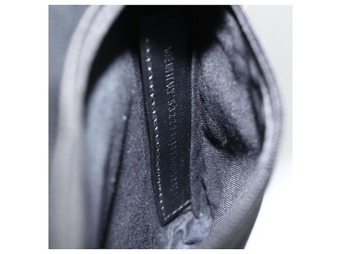 Borsa a Spalla BALENCIAGA Nylon Nera 532298 Auth ka3358 Nero - vista 12